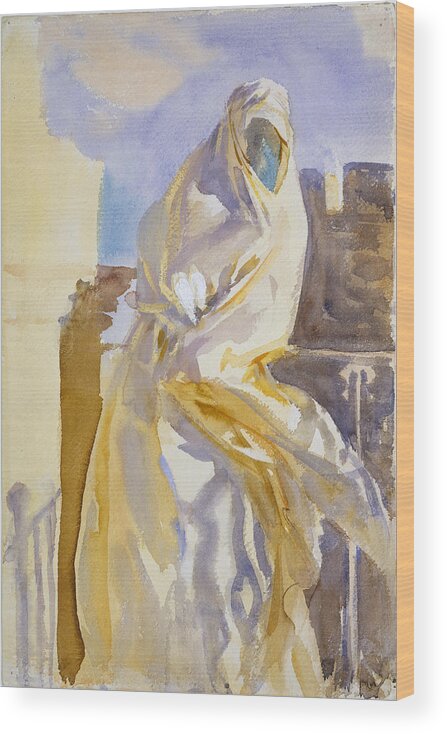 John Singer Sargent Wood Print featuring the painting Arab Woman by John Singer Sargent