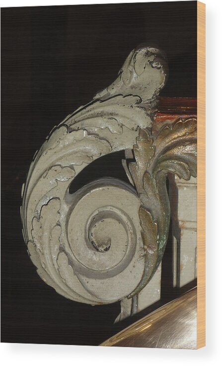 Art Deco Wood Print featuring the photograph Art Deco Railing by Margie Avellino