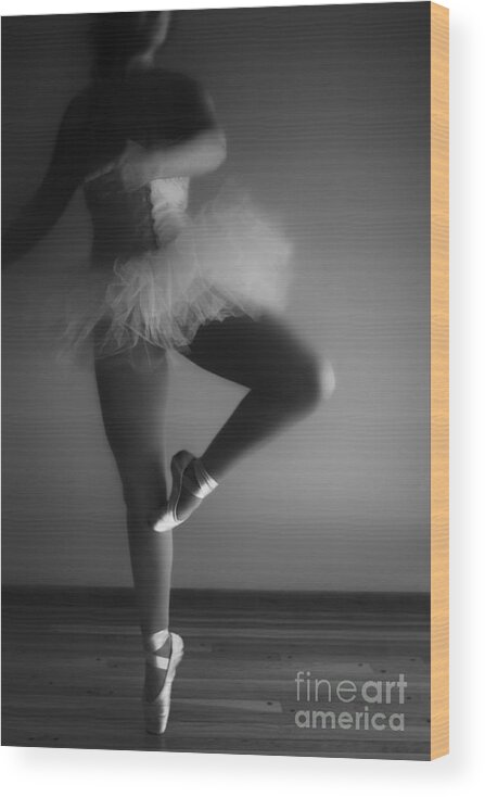 Caucasian Wood Print featuring the photograph Ballet Slippers by Margie Hurwich