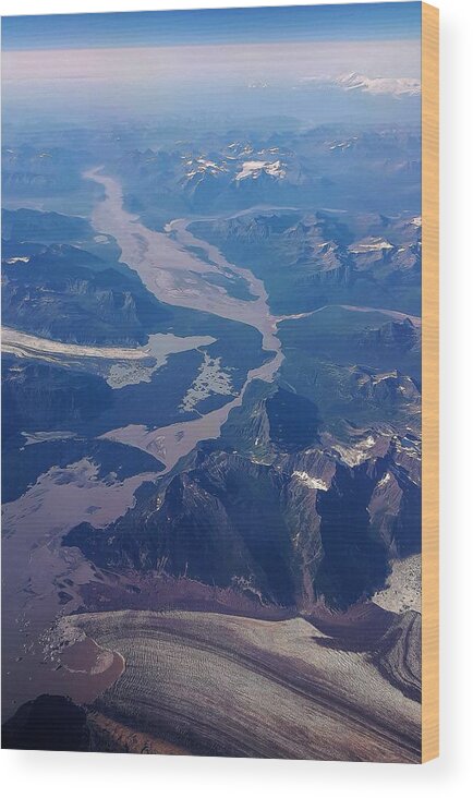 Air View Wood Print featuring the photograph Beyond and Beyond by Britten Adams