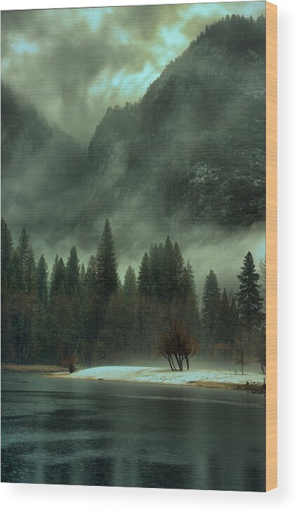 Blustery Wood Print featuring the photograph Blustery Yosemite by Josephine Buschman