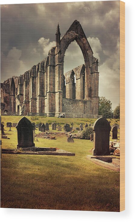 Building Wood Print featuring the photograph Bolton Abbey in the UK by Jaroslaw Blaminsky