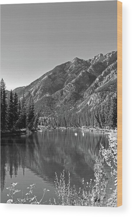 Bow River Wood Print featuring the photograph Bow River No. 2-2 by Sandy Taylor