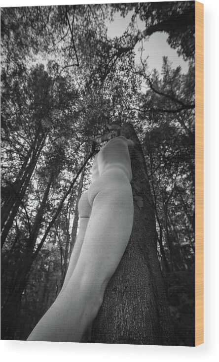 Artistic Nude Wood Print featuring the photograph BP by Catherine Lau