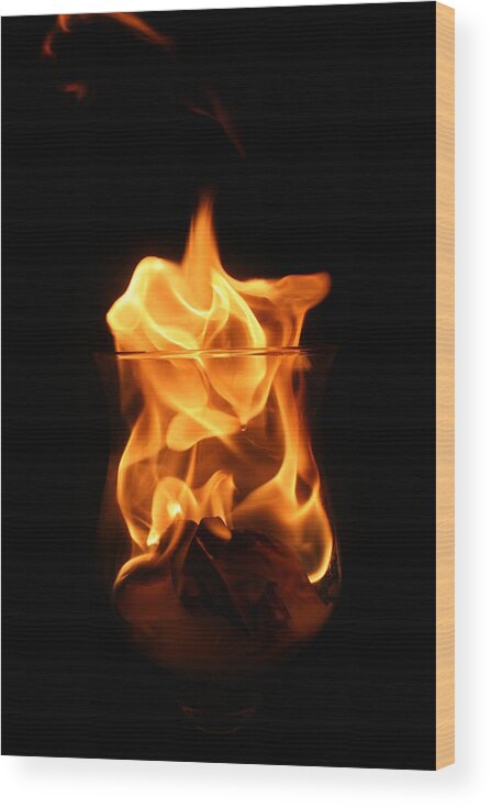 Fire Wood Print featuring the photograph Brewing by Cassandra Wessels