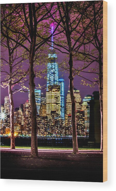 World Trade Center Wood Print featuring the photograph Bright Future by Az Jackson