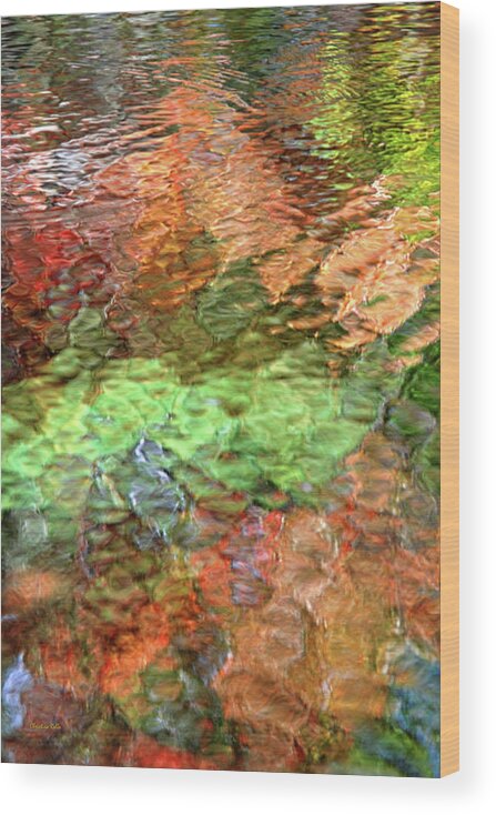 Water Abstract Wood Print featuring the photograph Brilliance Water Abstract by Christina Rollo