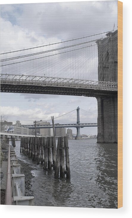 River Wood Print featuring the photograph Brooklyn Bridge II by Henri Irizarri
