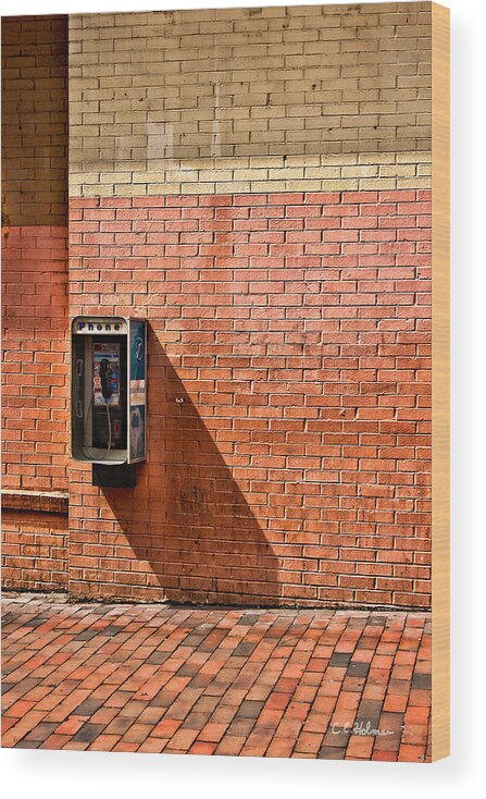 Phone Wood Print featuring the photograph Call Me by Christopher Holmes