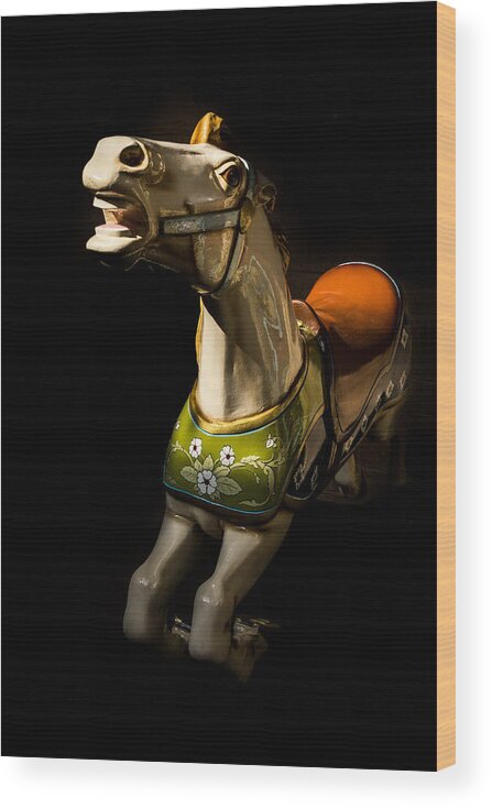 Carousel Wood Print featuring the photograph Carousel Horse by Jay Stockhaus