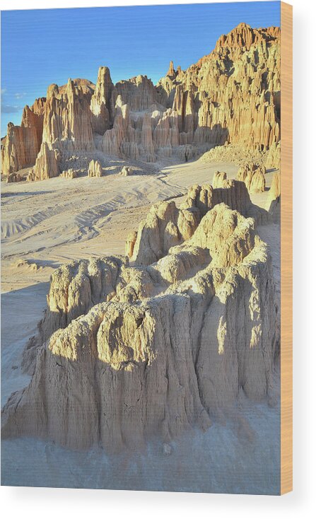 Cathedral Gorge State Park Wood Print featuring the photograph Cathedral Cove by Ray Mathis