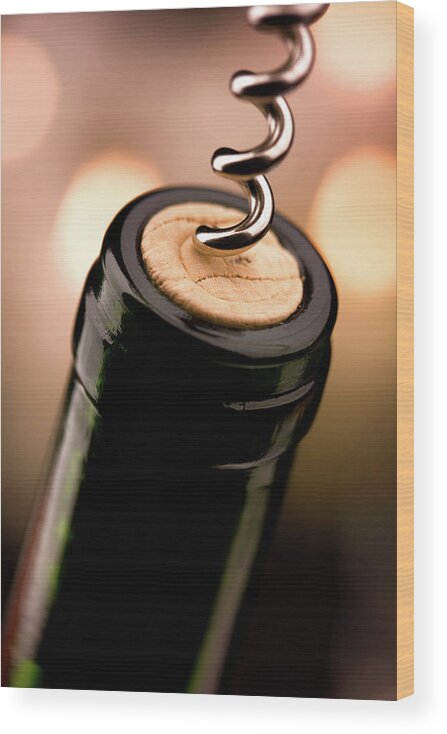 Wine Wood Print featuring the photograph Celebration time by Johan Swanepoel