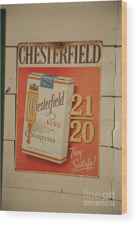 Chesterfield Wood Print featuring the photograph Chesterfield by Timothy Johnson