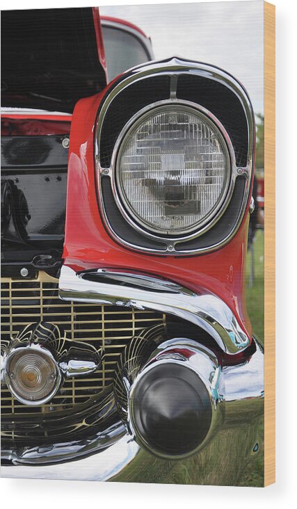 Car Wood Print featuring the photograph Chevy Bel Air by Glenn Gordon