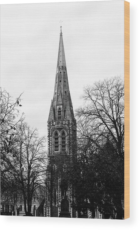 Cathedral Wood Print featuring the photograph Christchurch Cathedral by Roseanne Jones
