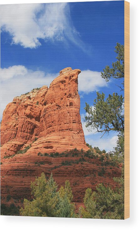 Sedona Wood Print featuring the photograph Coffeepot Afternoon by Gary Kaylor