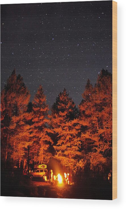 Camping Wood Print featuring the photograph Colorado Car Camping by Matt Helm