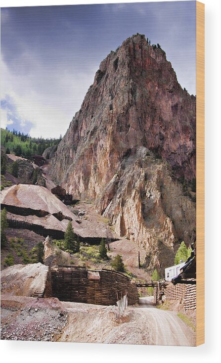 Colorado Wood Print featuring the photograph Commodore Mine by Lana Trussell