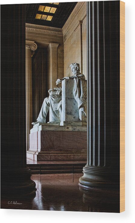 Lincoln Wood Print featuring the photograph Contemplation by Christopher Holmes