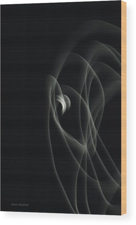 Moon Wood Print featuring the photograph Dancing Moonbeams by Donna Blackhall