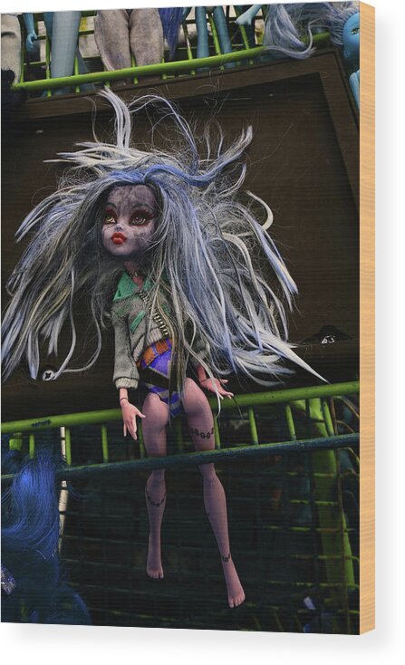 Babe Wood Print featuring the photograph Doll X2 by Char Szabo-Perricelli
