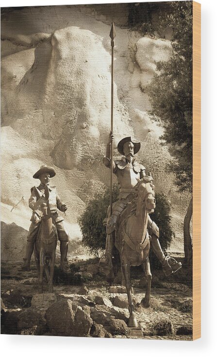 Don Quixote Wood Print featuring the photograph Don Quixote of La Mancha by Tatiana Travelways