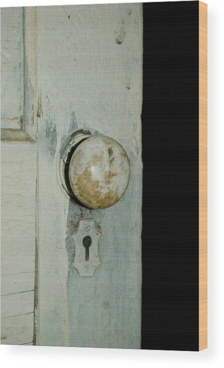 Door Wood Print featuring the photograph Door is Open by Troy Stapek