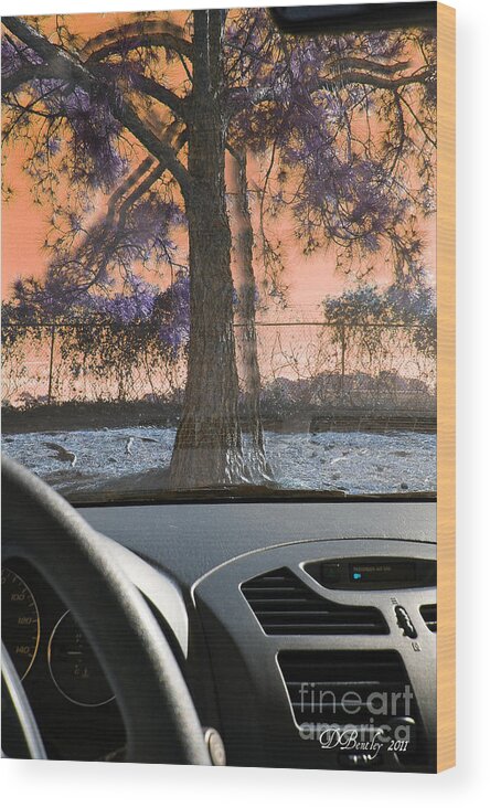 Car Wood Print featuring the photograph Drunk Drivers Last Mistake by Donna Bentley
