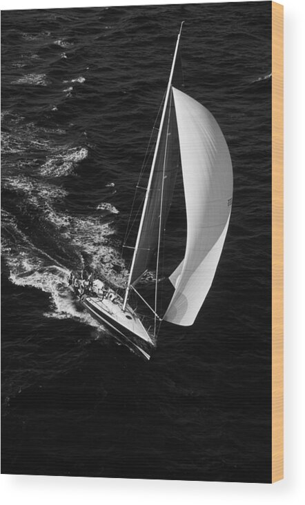 Sail. Sailing Wood Print featuring the photograph E-Ticket Ride by David Shuler