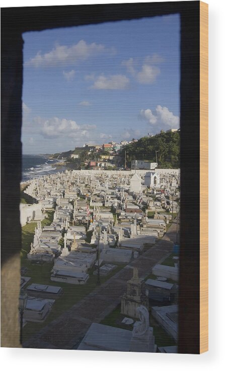 El Morro Wood Print featuring the photograph El Morro Cemetery framed by Sven Brogren