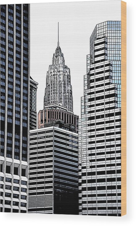 Empire State Building Wood Print featuring the photograph Empire State Building - 1.1 by Frank Mari