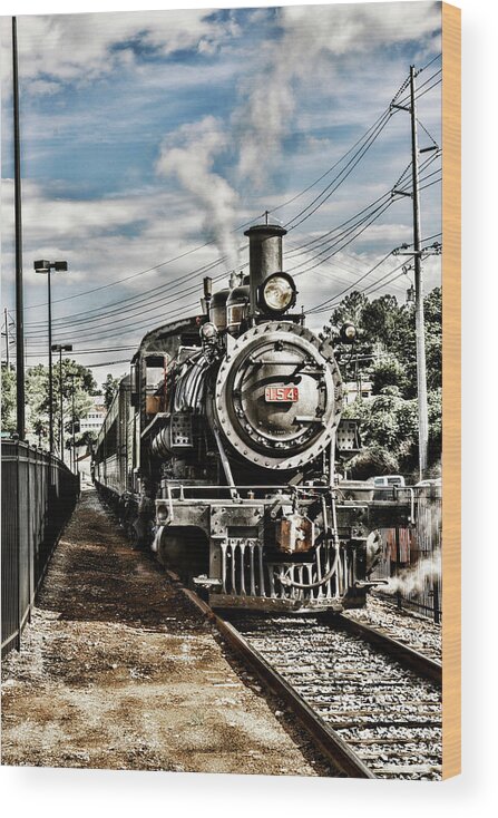 Sharon Popek Wood Print featuring the photograph Engine 154 by Sharon Popek