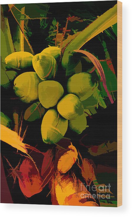Arecaceae Wood Print featuring the photograph Escape 4 by Alison Belsan Horton