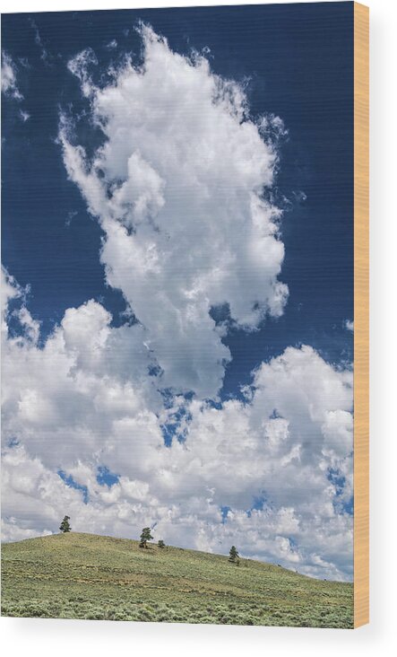 Cloud Formations Wood Print featuring the photograph Evanescent Water Vapor by Bijan Pirnia