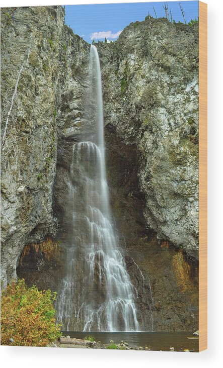 Fairy Falls Wood Print featuring the photograph Fairy Falls by Greg Norrell