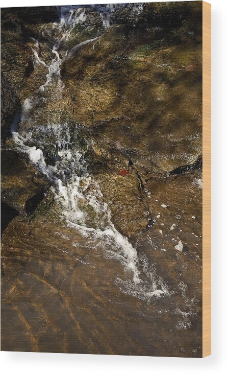 Broadwater Falls Wood Print featuring the photograph Fall Runoff at Broadwater Falls by Michael Dougherty