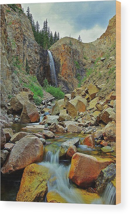 Waterfall Wood Print featuring the photograph Falling by Matt Helm