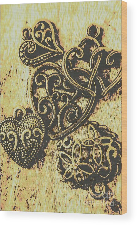 Filigree Wood Print featuring the photograph Filigree love by Jorgo Photography