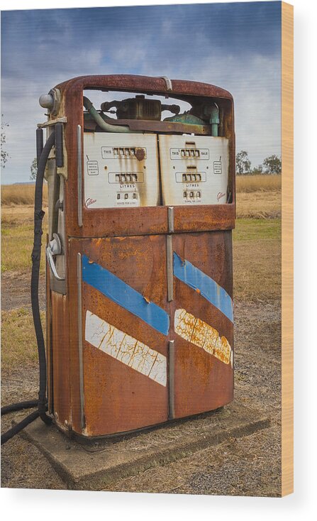 Fuel Pump Wood Print featuring the photograph Fuel Pump by Keith Hawley