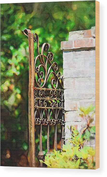 Gardens Wood Print featuring the photograph Garden Gate by Donna Bentley