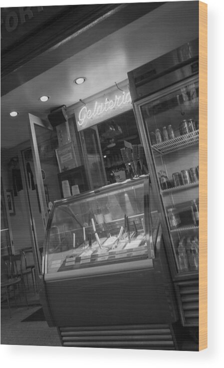 Boston Wood Print featuring the photograph Gelateria by SR Green