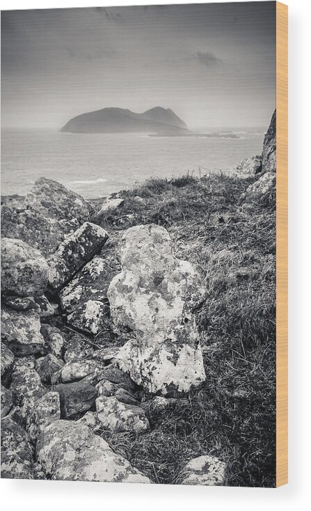 Blasket Wood Print featuring the photograph Great Blasket Island by Mark Callanan