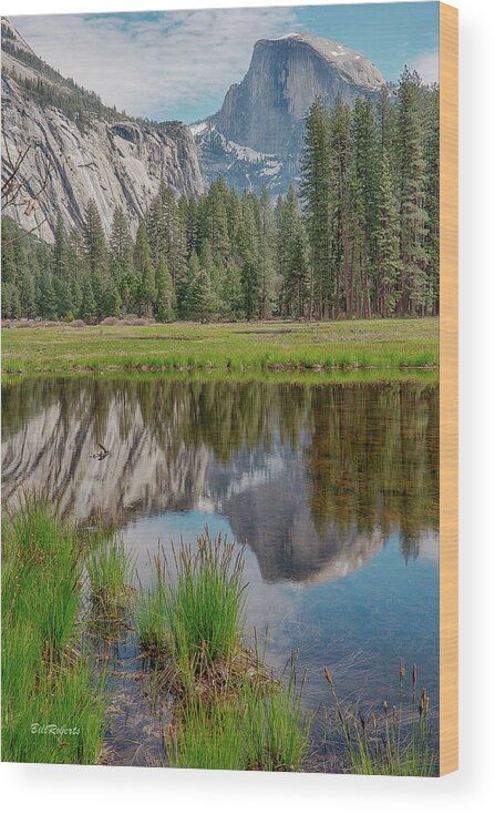 California Wood Print featuring the photograph Half Dome and the Meadow by Bill Roberts