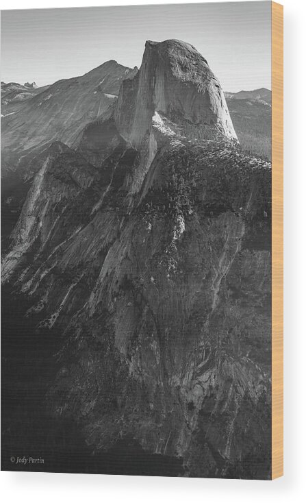 Mountain Wood Print featuring the photograph Half Dome Grandeur by Jody Partin