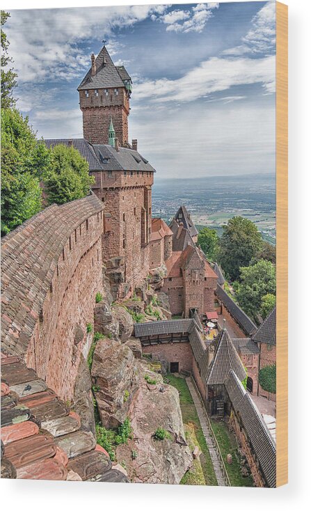 France Wood Print featuring the photograph Haut-Koenigsbourg by Alan Toepfer