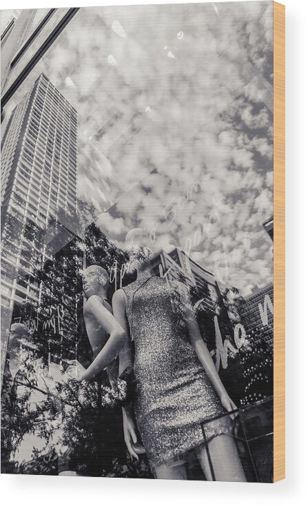 Mannequin Wood Print featuring the photograph Head in the Clouds by Alex Lapidus