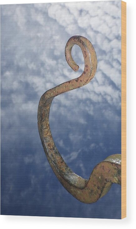 Sky Wood Print featuring the photograph Heavenly Sky Hook by Richard Brookes