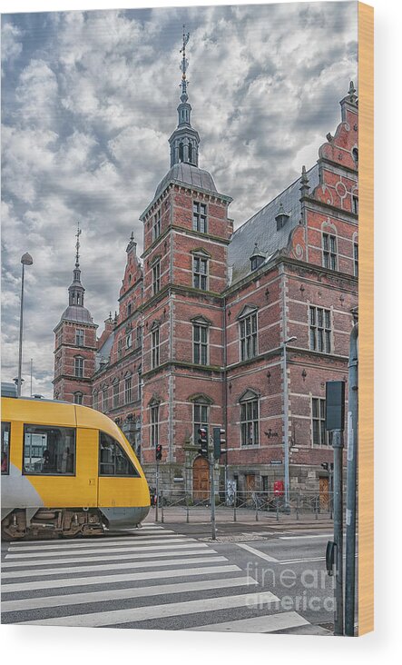 Europe Wood Print featuring the photograph Helsingor Train Station by Antony McAulay