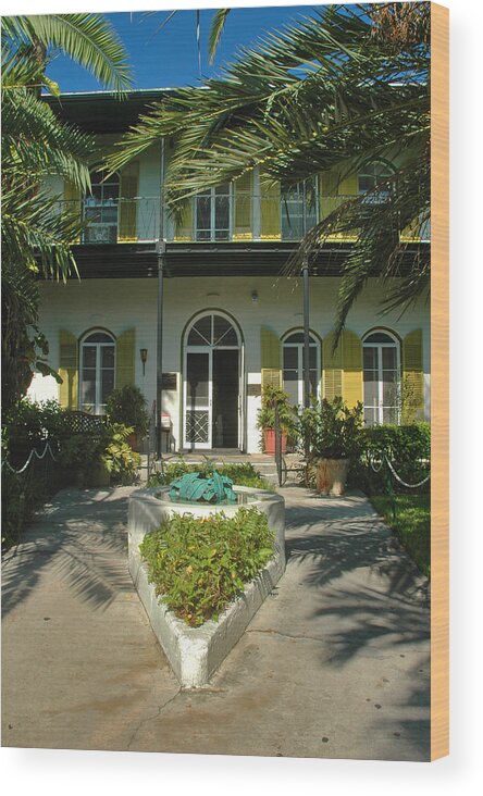 Photography Wood Print featuring the photograph Hemingways House Key West by Susanne Van Hulst
