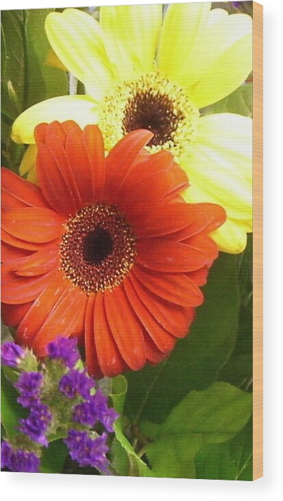 Flower Wood Print featuring the photograph Hide and Seek by Kimberly Morin